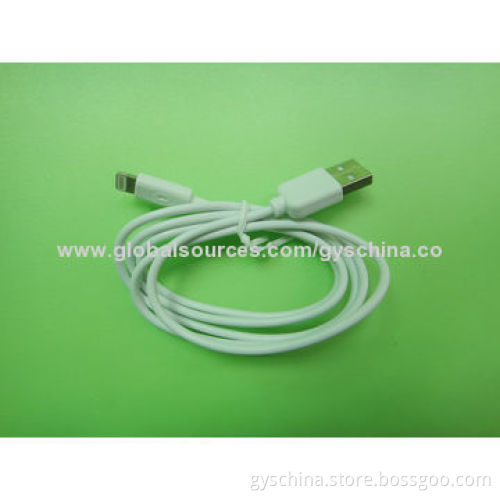 Data Cable for iPhone 5, Customized Sizes, Packing Ways, Designs, Colors and Logos Welcomed